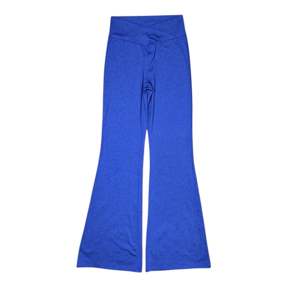 GapFit Teen Crossover Flare Leggings in Blue - Size 18/20